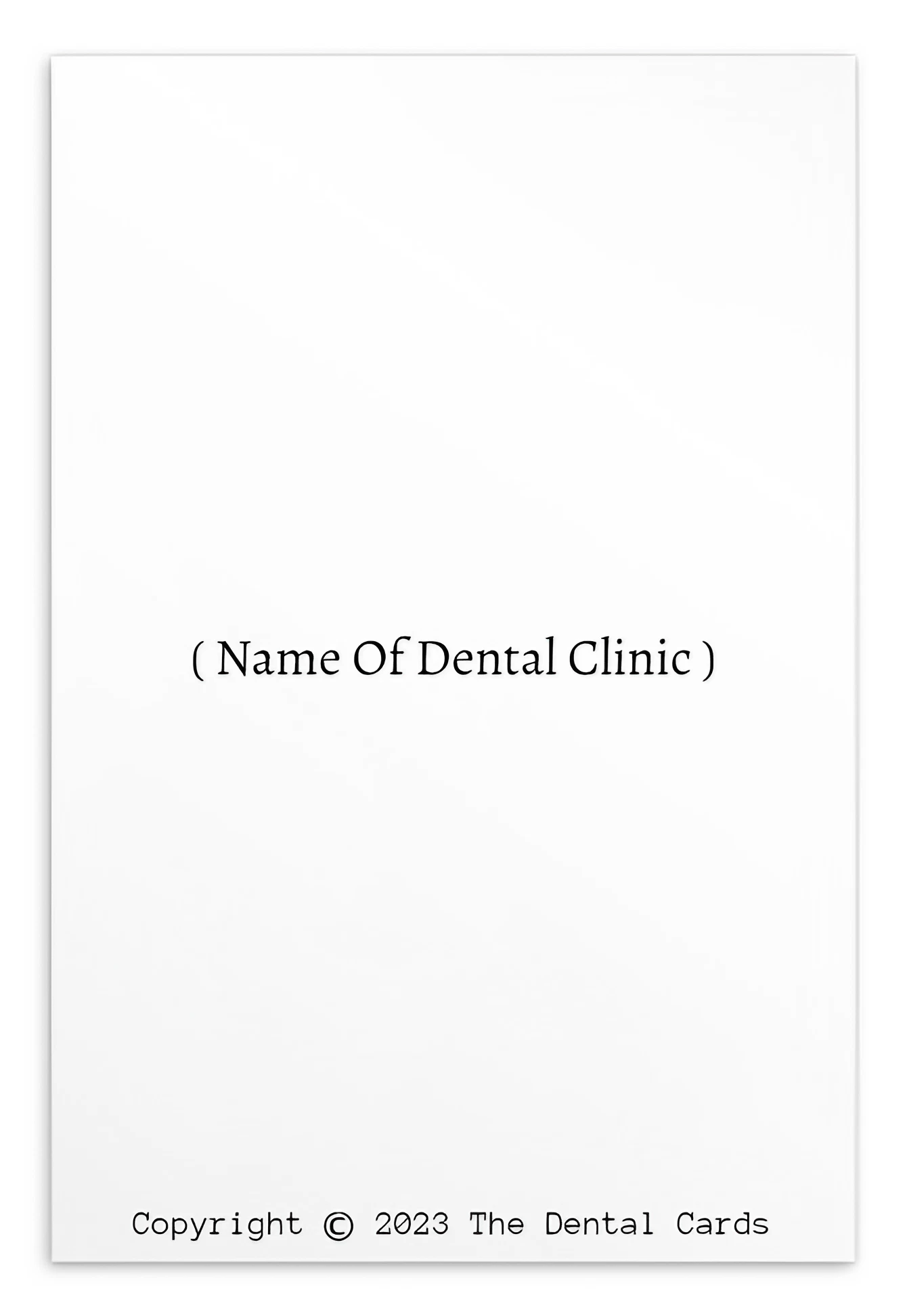 Oral Hygiene Cards- Brush Your Teeth Twice A Day With A Fluoride Toothpaste To Prevent Cavities And Gum Disease