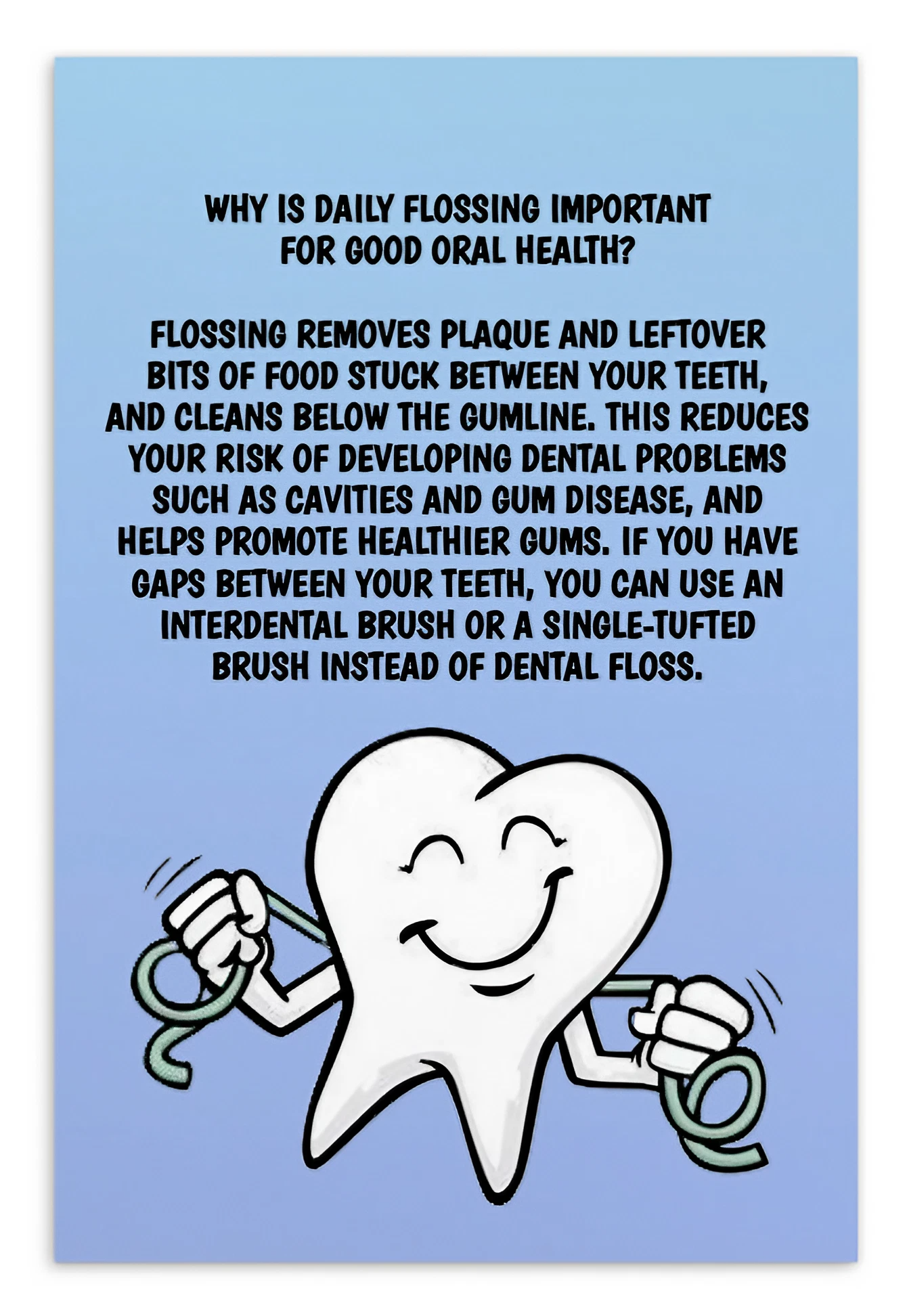 Oral Hygiene Cards- Why Is Daily Flossing Important For Good Oral Health?