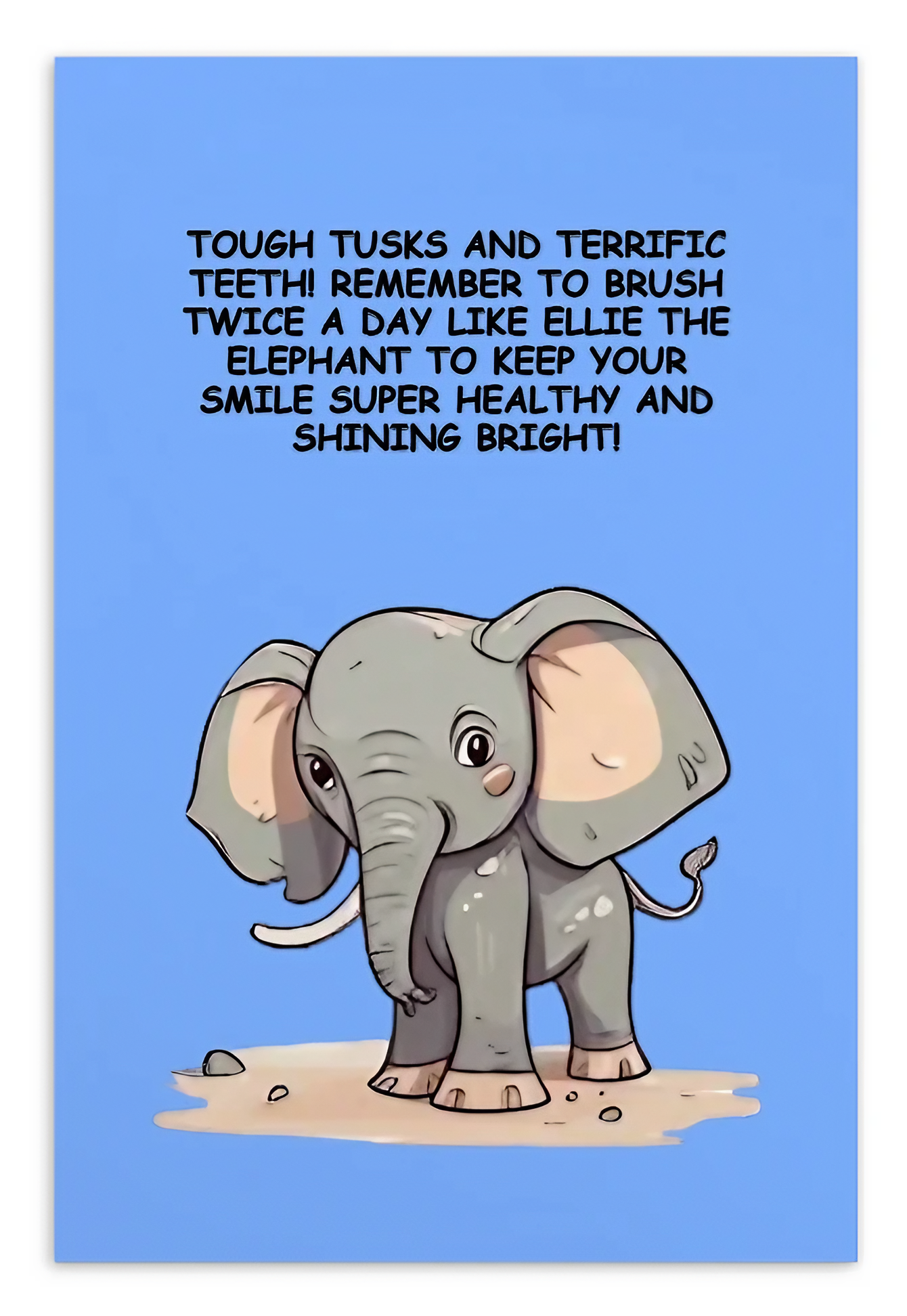 Oral Hygiene Cards- Tough Tusks And Terrific Teeth!