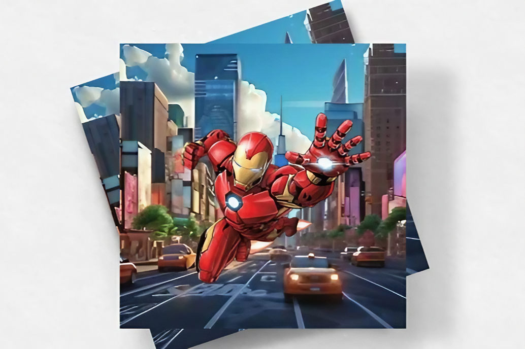 Iron Man | Mini Square Dental Motivational & Reward Cards (6.5cm x 6.5cm)