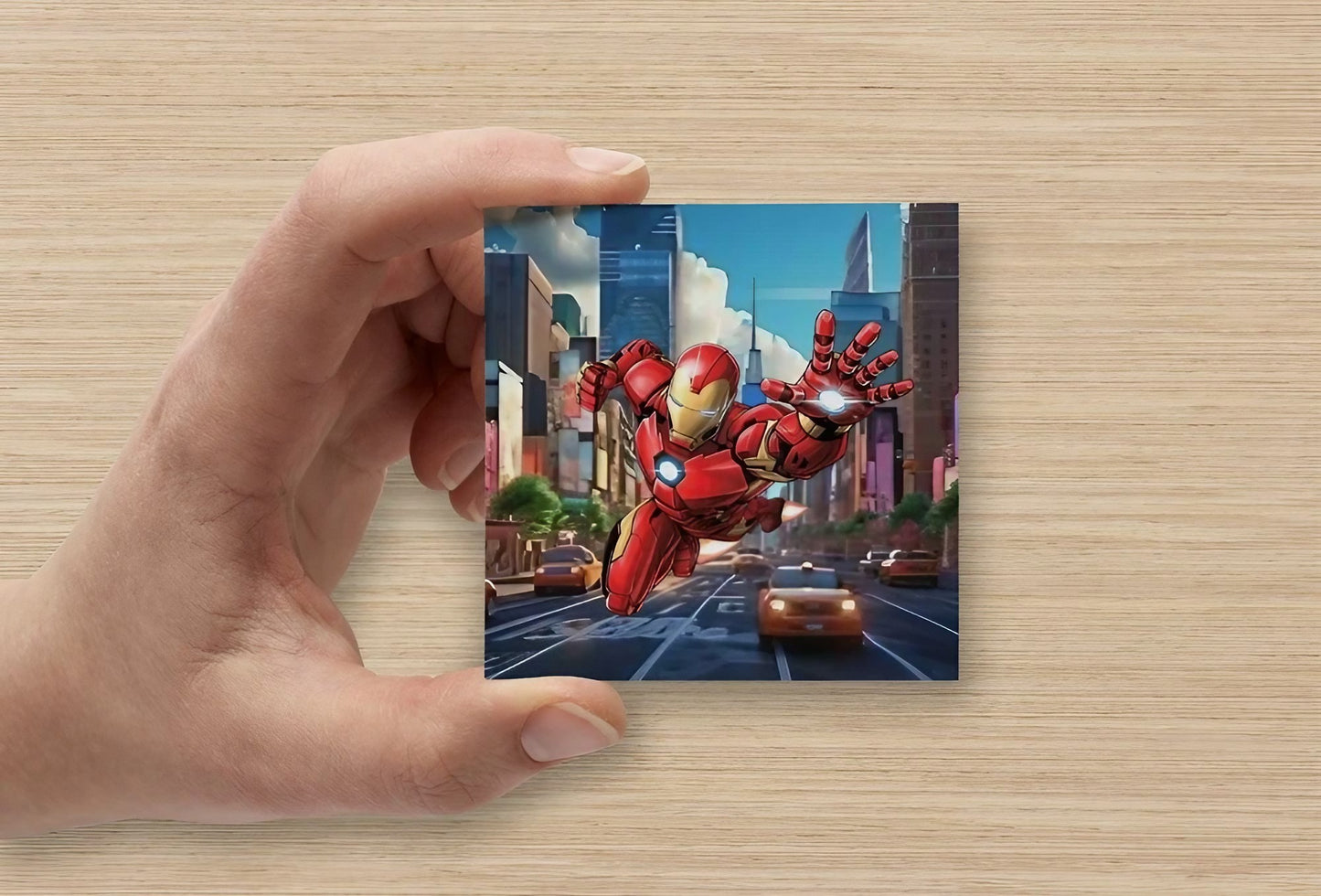 Iron Man | Mini Square Dental Motivational & Reward Cards (6.5cm x 6.5cm)