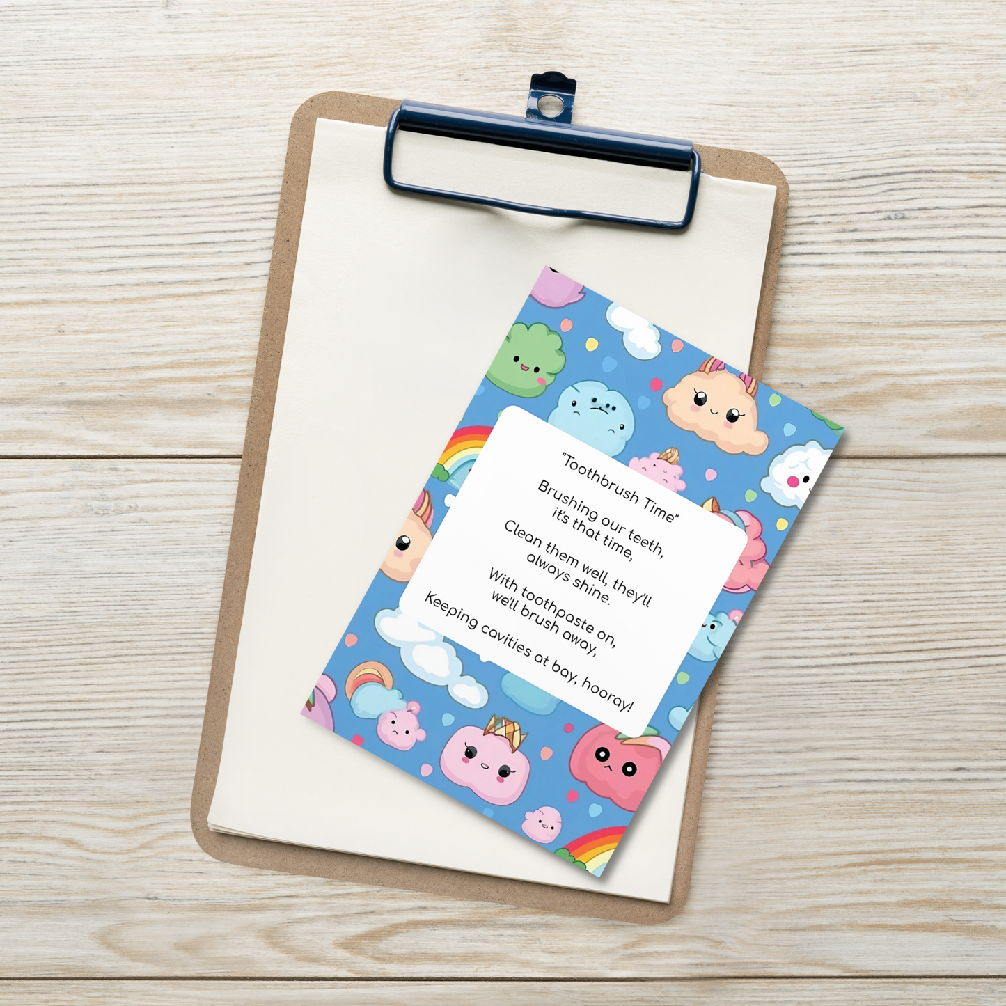 Toothbrushing Song Cards- Toothbrush Time