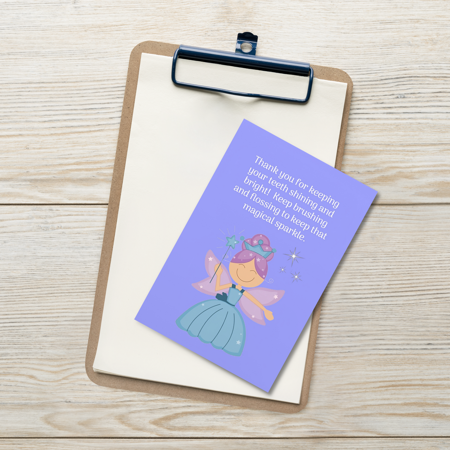 Tooth Fairy Thank You Cards- Thank You For Keeping Your Teeth Shining And Bright!