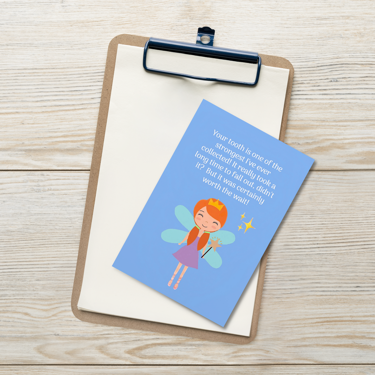 Tooth Fairy Thank You Cards- Your Tooth Is One Of The Strongest I've Ever Collected!