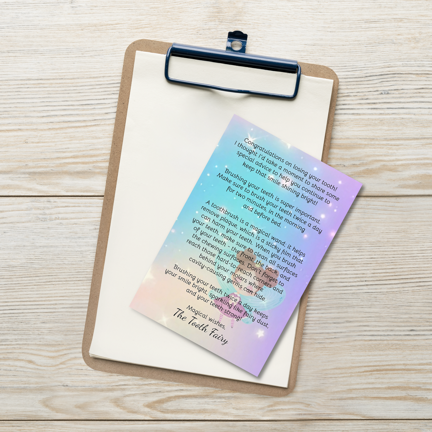 Tooth Fairy Surprise Message Cards- Lily Flutterby