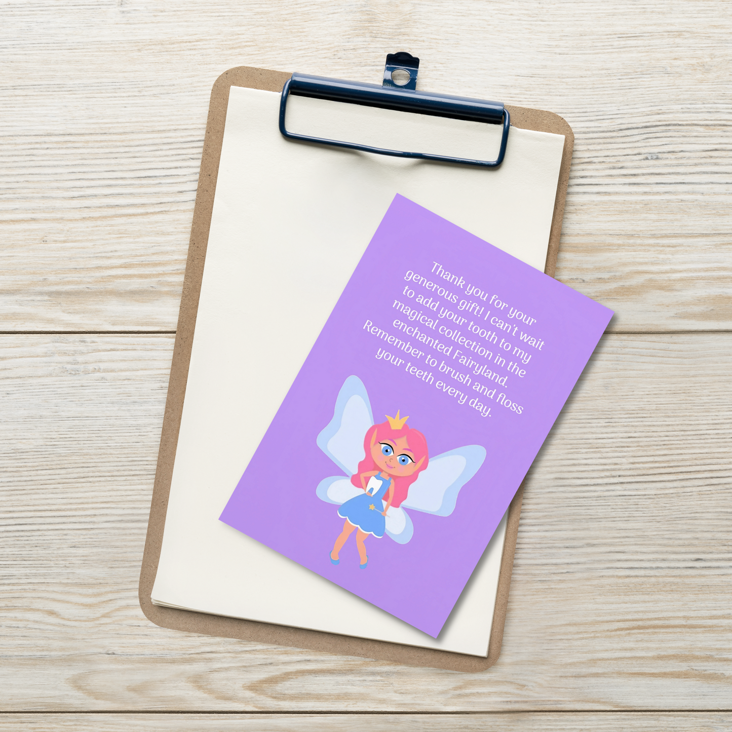 Tooth Fairy Thank You Cards- Thank You For Your Generous Gift!