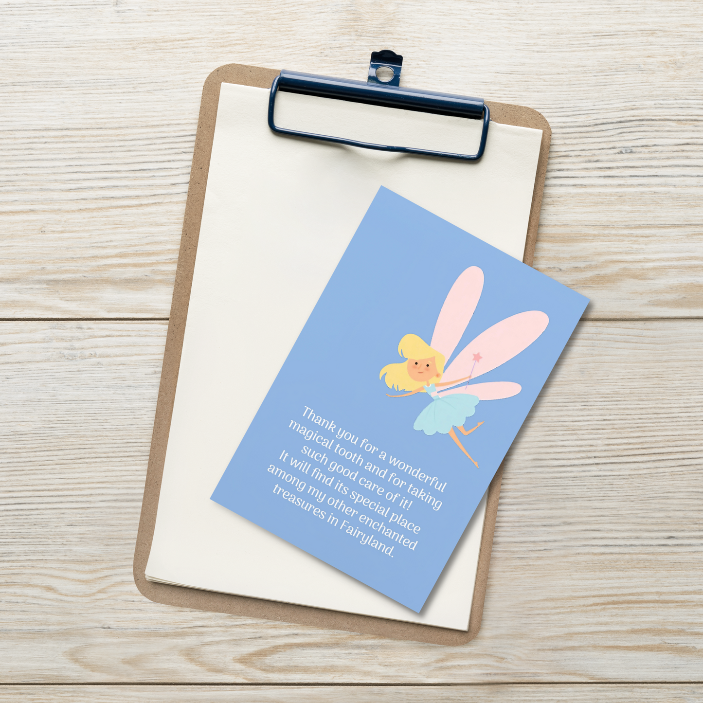 Tooth Fairy Thank You Cards- Thank You For A Wonderful Tooth