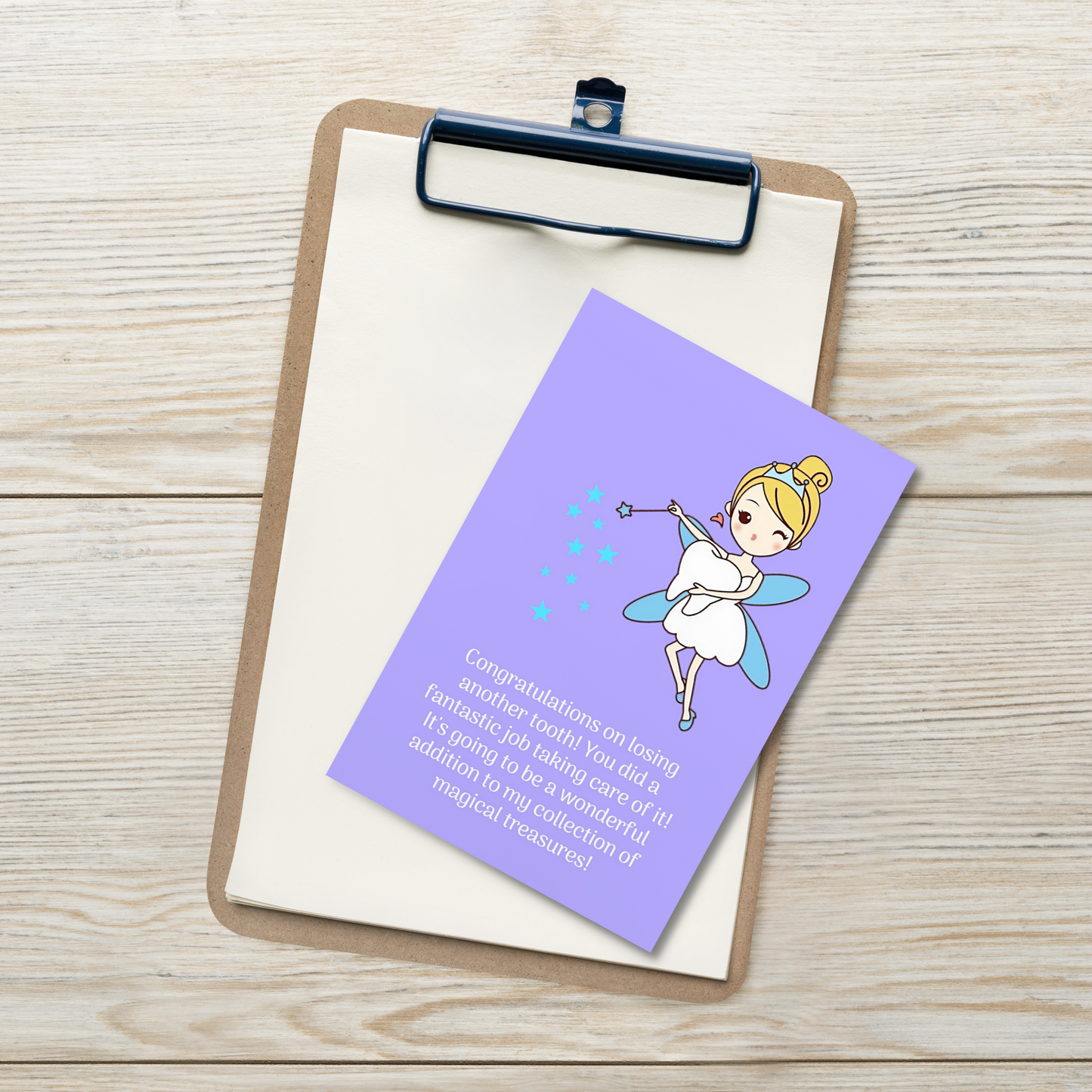 Tooth Fairy Thank You Cards- Congratultions On Losing Another Tooth!