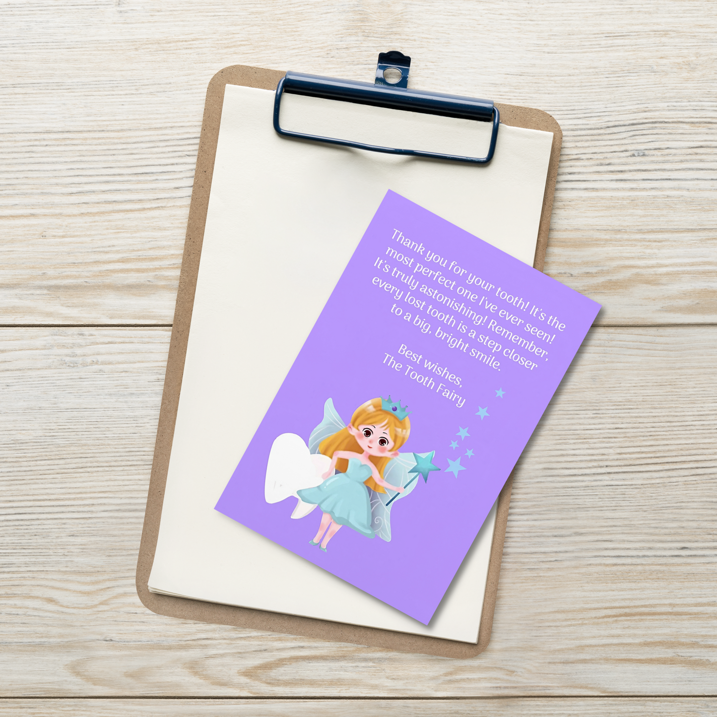 Tooth Fairy Thank You Cards- Thank You For Your Tooth!