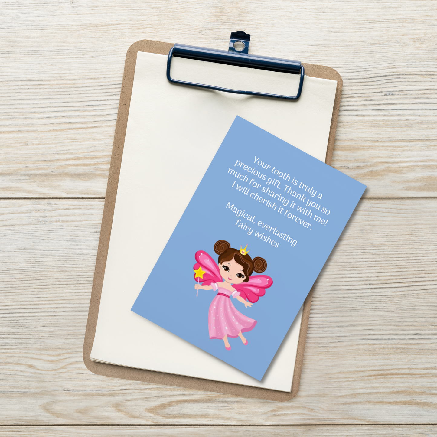 Tooth Fairy Thank You Cards- Your Tooth Is Truly A Precious Gift. Thank You For Sharing It With Me