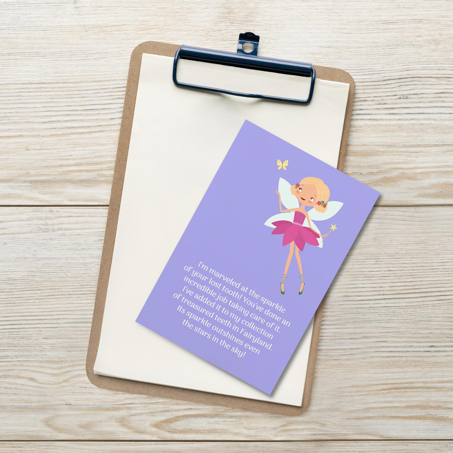 Tooth Fairy Thank You Cards- I'm Marveled At The Sparkle Of Your Lost Tooth!