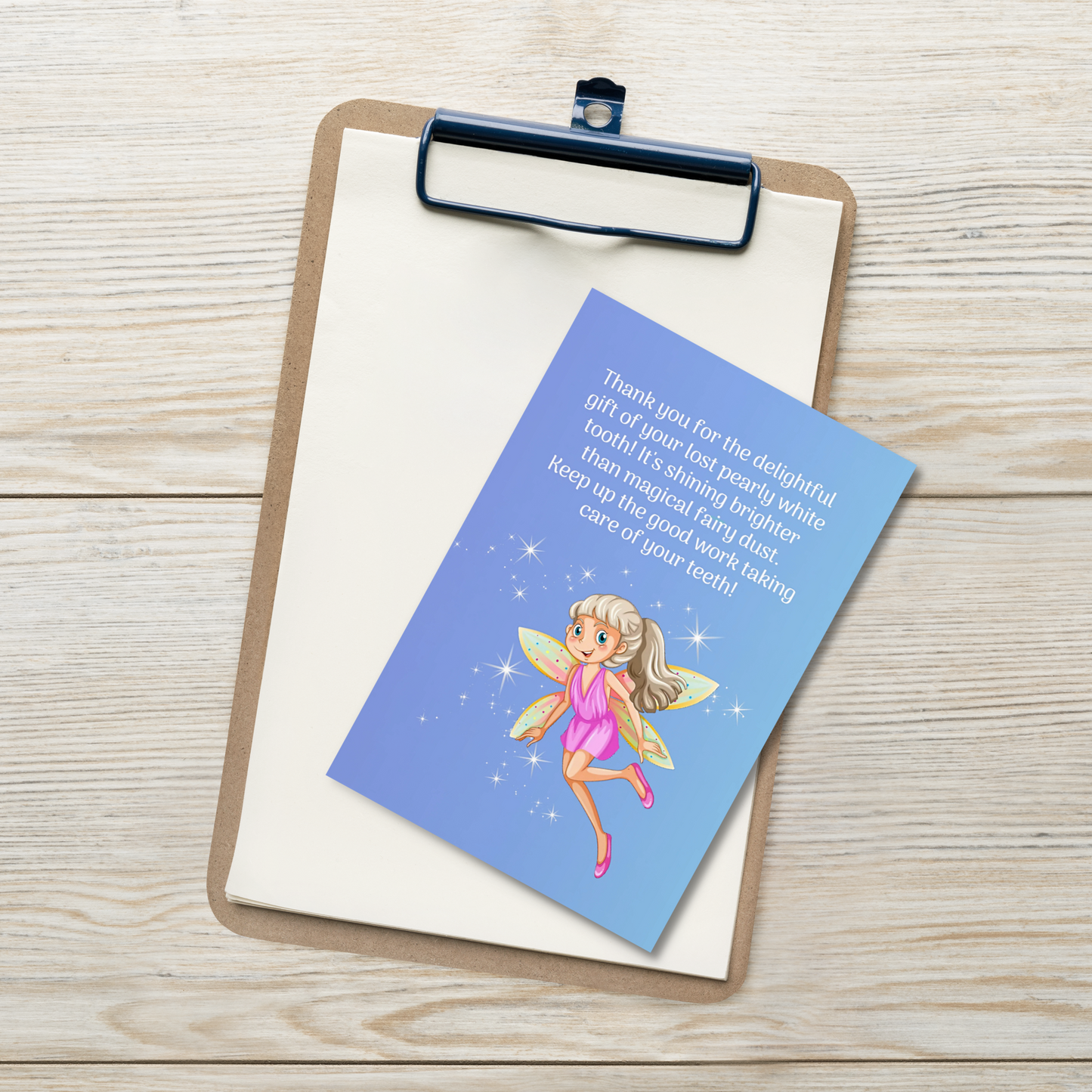 Tooth Fairy Thank You Cards- Thank You For The Delightful Gift Of Your Lost Pearly White Tooth!