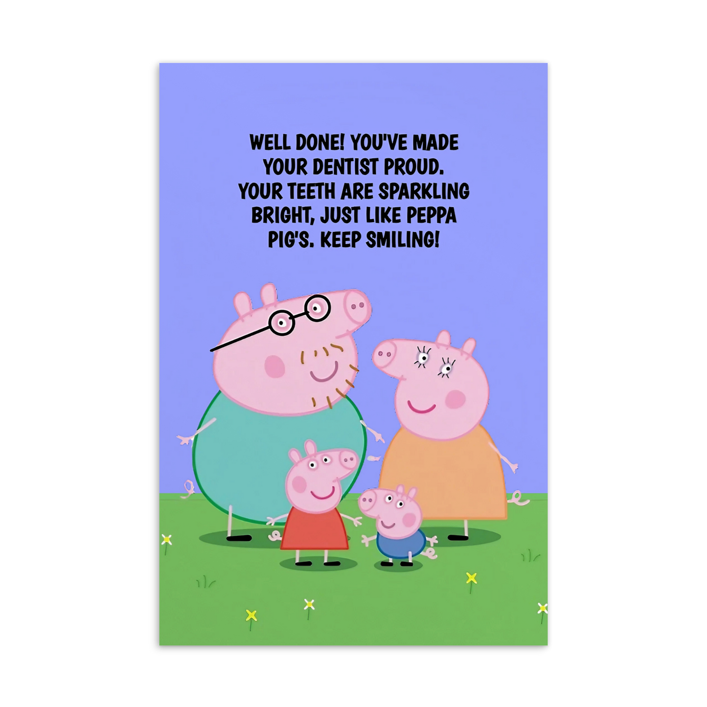 Peppa Pig | Dental Motivational & Reward Cards- Well Done! You've Made Your Dentist Proud