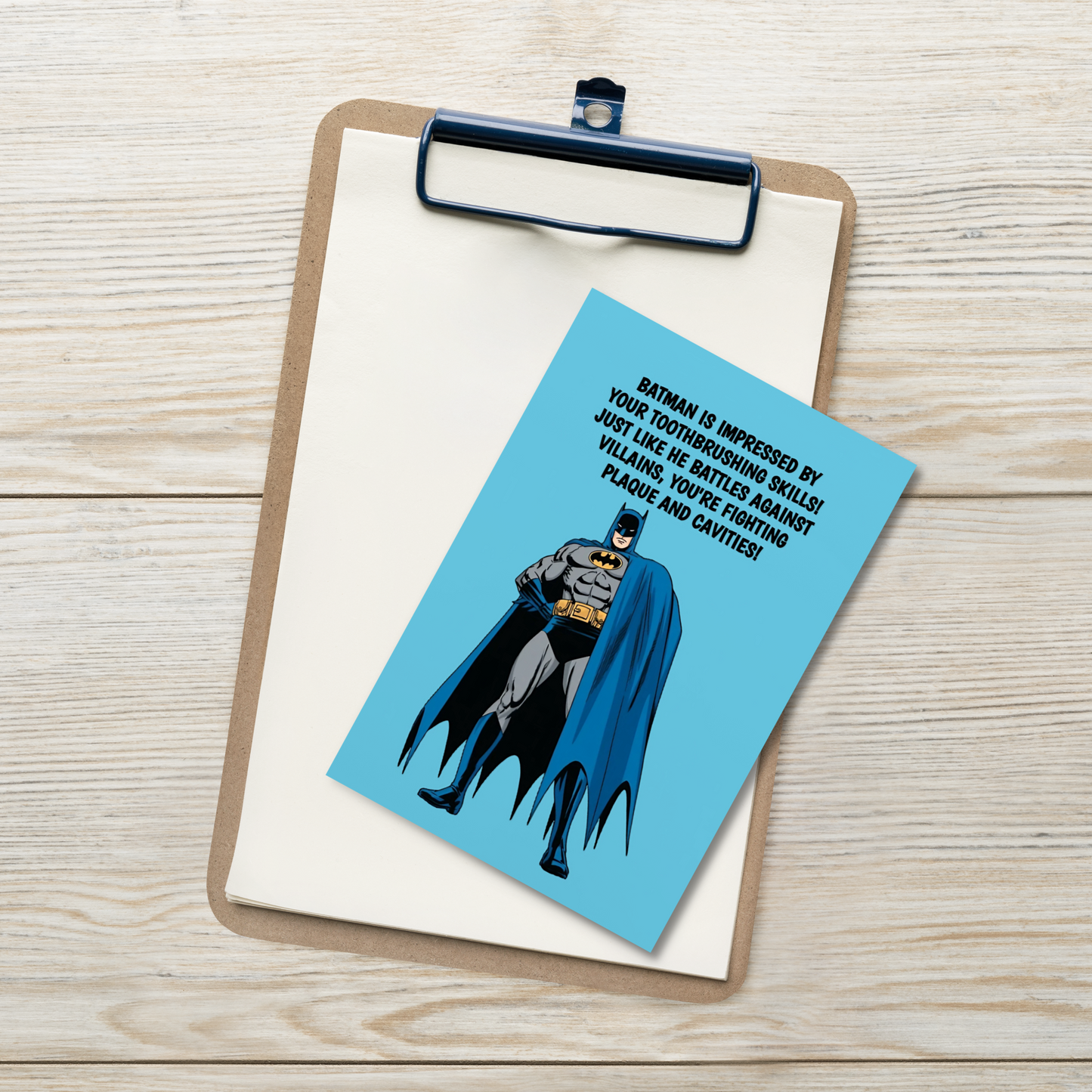 Batman | Dental Motivational & Reward Cards- Batman Is Impressed By Your Toothbrushing Skills