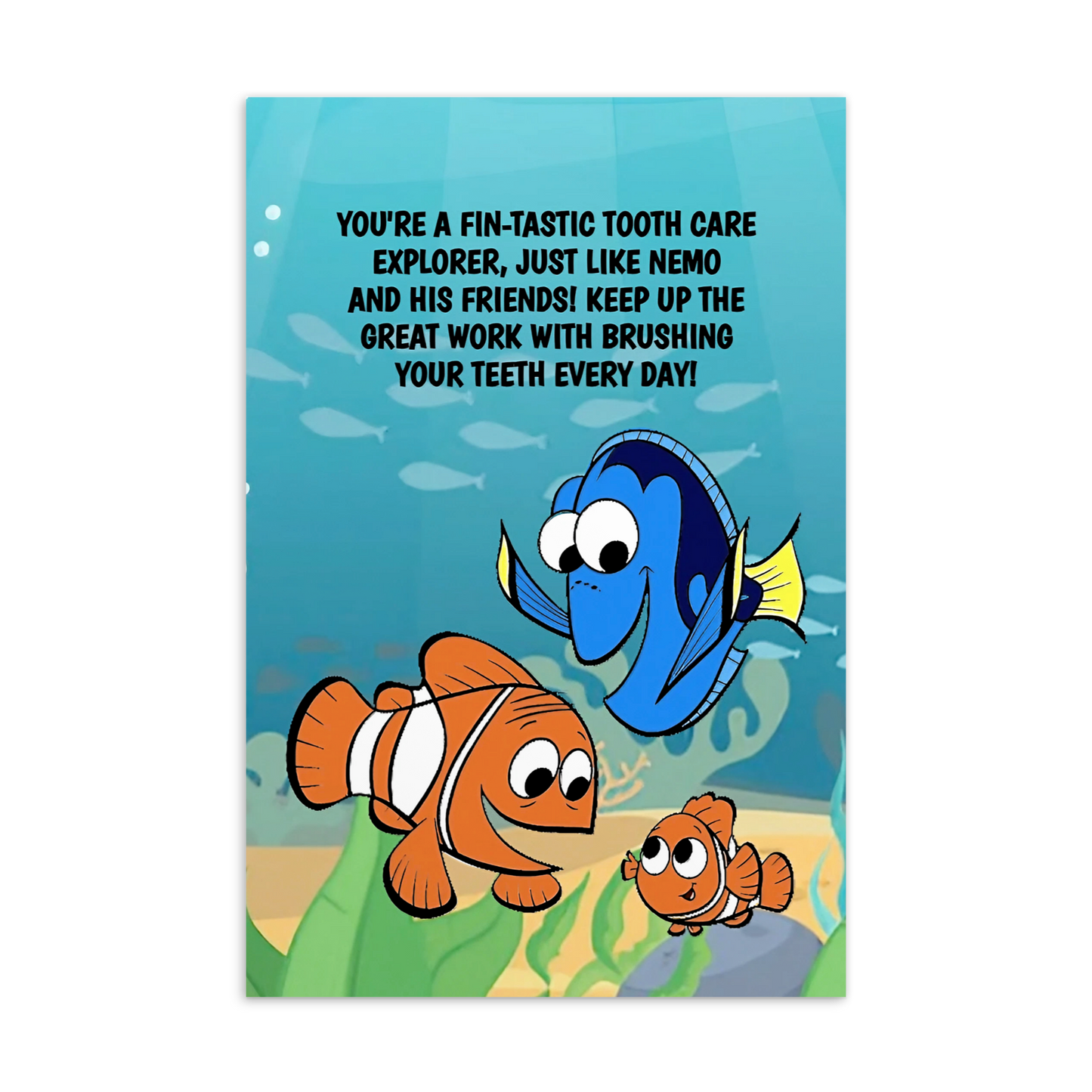Finding Nemo | Dental Motivational & Reward Cards- You're A Fin-Tastic Tooth Care Explorer, Just Like Nemo And His Friends!