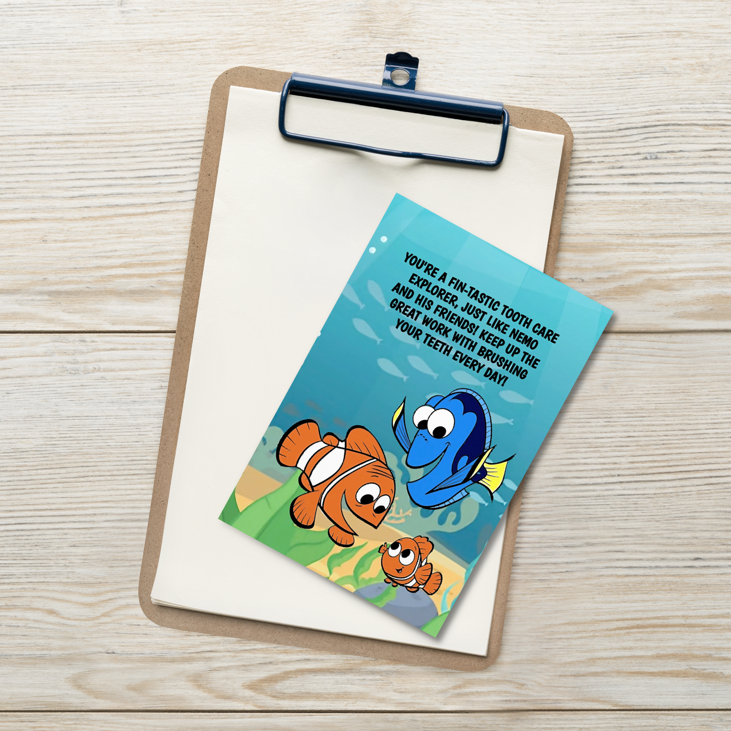 Finding Nemo | Dental Motivational & Reward Cards- You're A Fin-Tastic Tooth Care Explorer, Just Like Nemo And His Friends!
