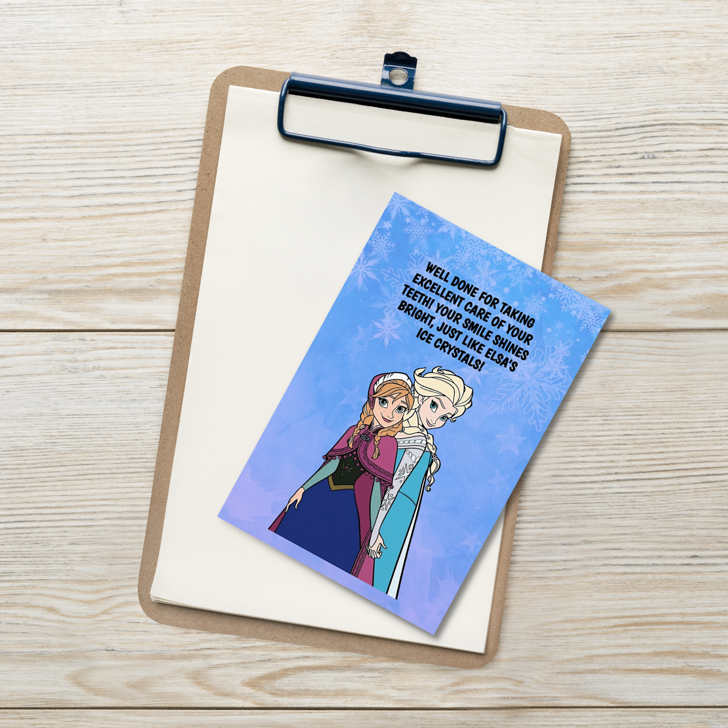 Frozen | Dental Motivational & Reward Cards- Well Done For Taking Excellent Care Of Your Teeth!