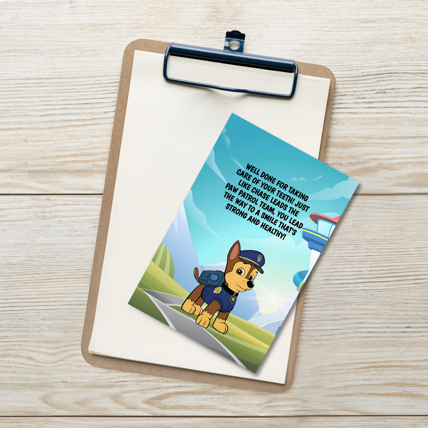 Paw Patrol | Dental Motivational & Reward Cards- Well Done For Taking Care Of Your Teeth!