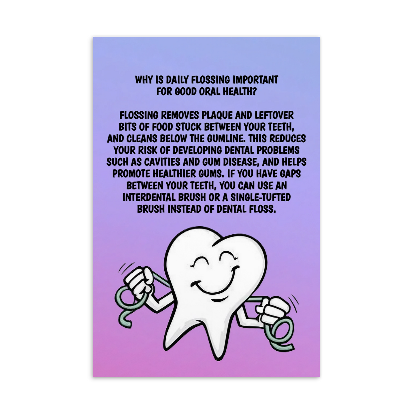 Oral Hygiene Cards- Why Is Daily Flossing Important For Good Oral Health?