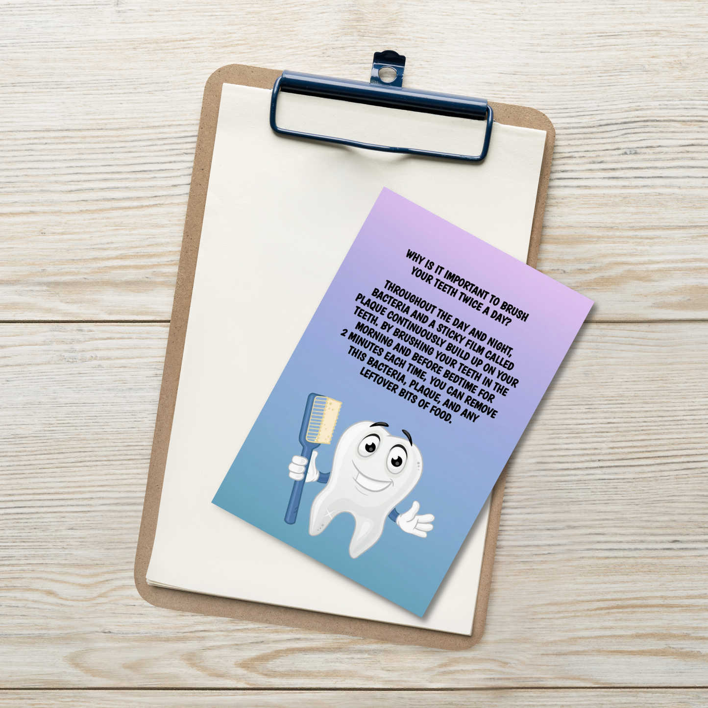 Oral Hygiene Cards- Why Is It Important To Brush Your Teeth Twice A Day?