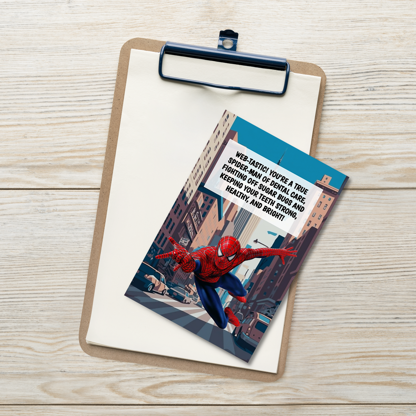 Spider-Man | Dental Motivational & Reward Cards- Web-Tastic! You're A True Spider-Man Of Dental Care!