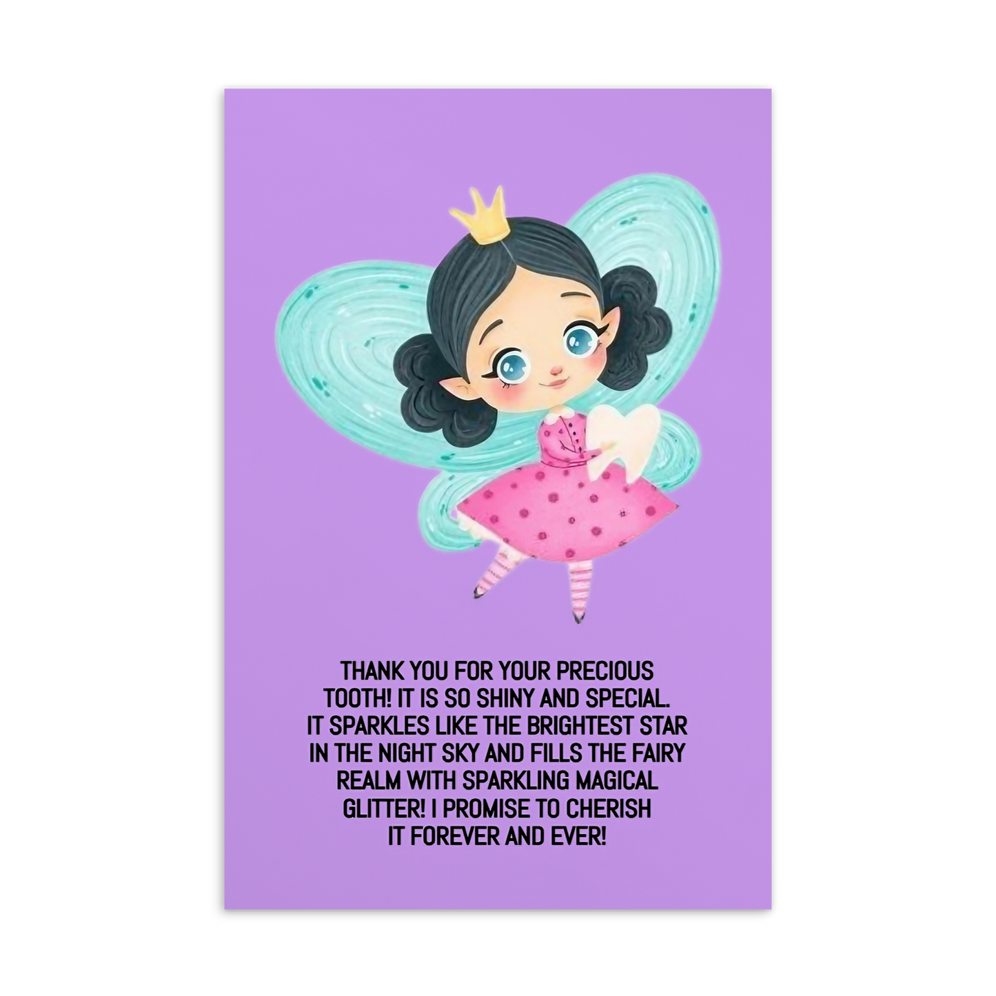 Tooth Fairy Thank You Cards- Thank You So Much For Your Precious Tooth!