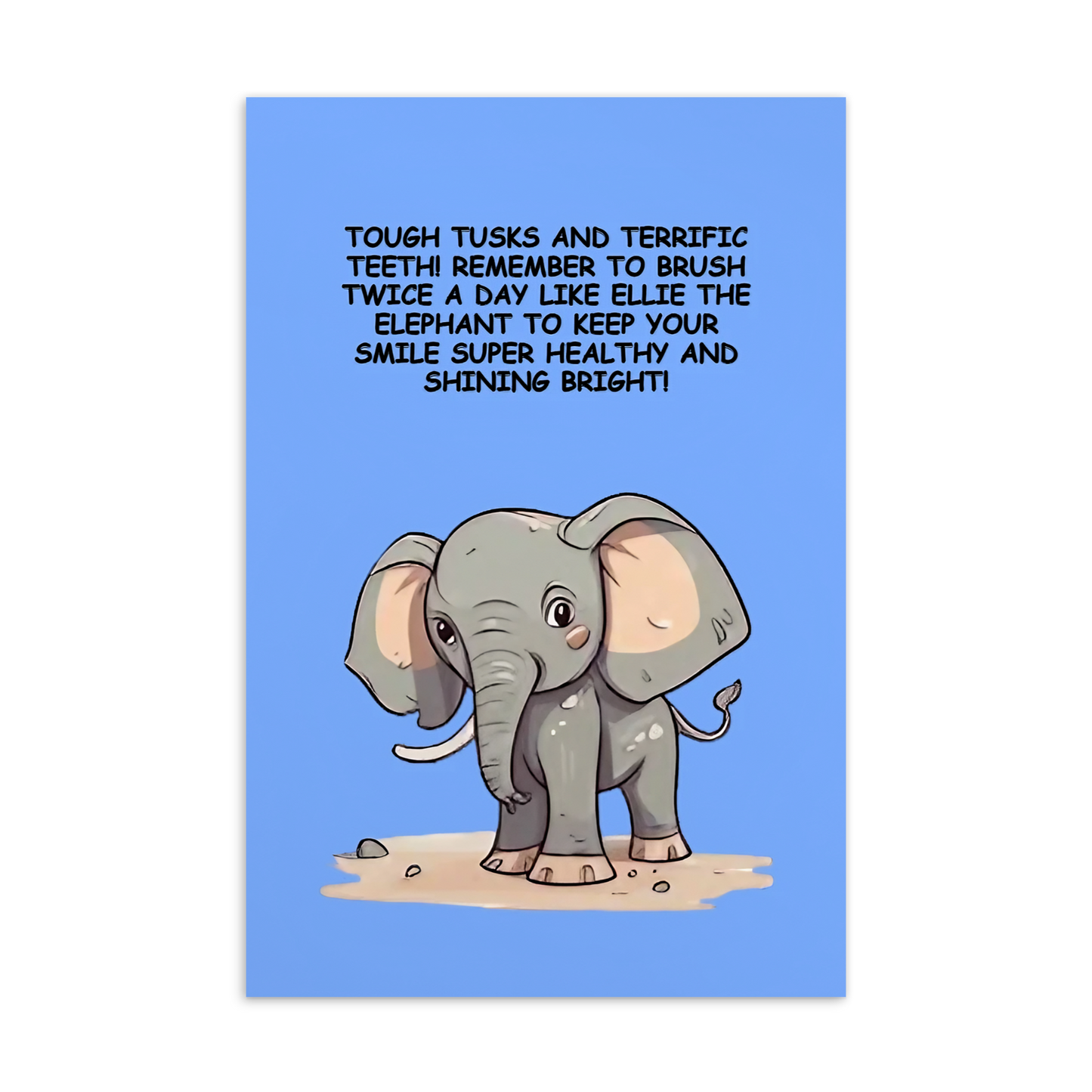 Oral Hygiene Cards- Tough Tusks And Terrific Teeth!