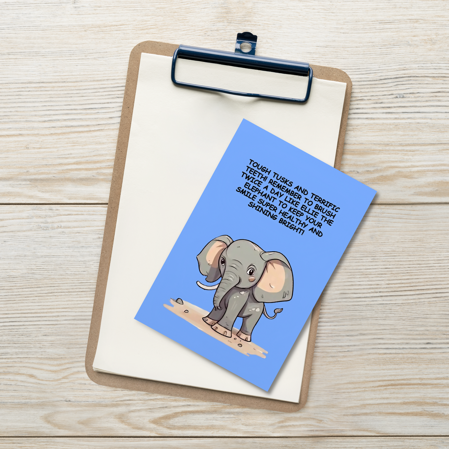 Oral Hygiene Cards- Tough Tusks And Terrific Teeth!