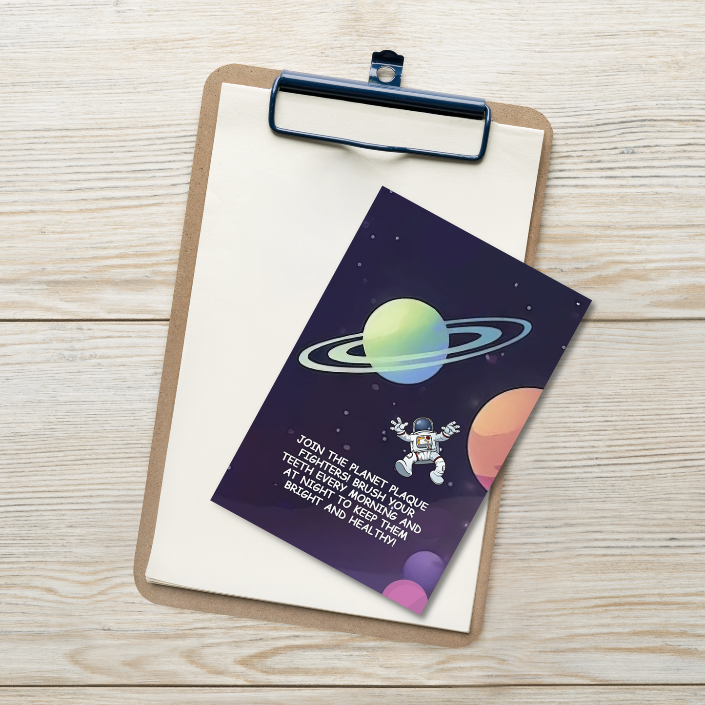 Oral Hygiene Cards- Join The Planet Plaque Fighters!