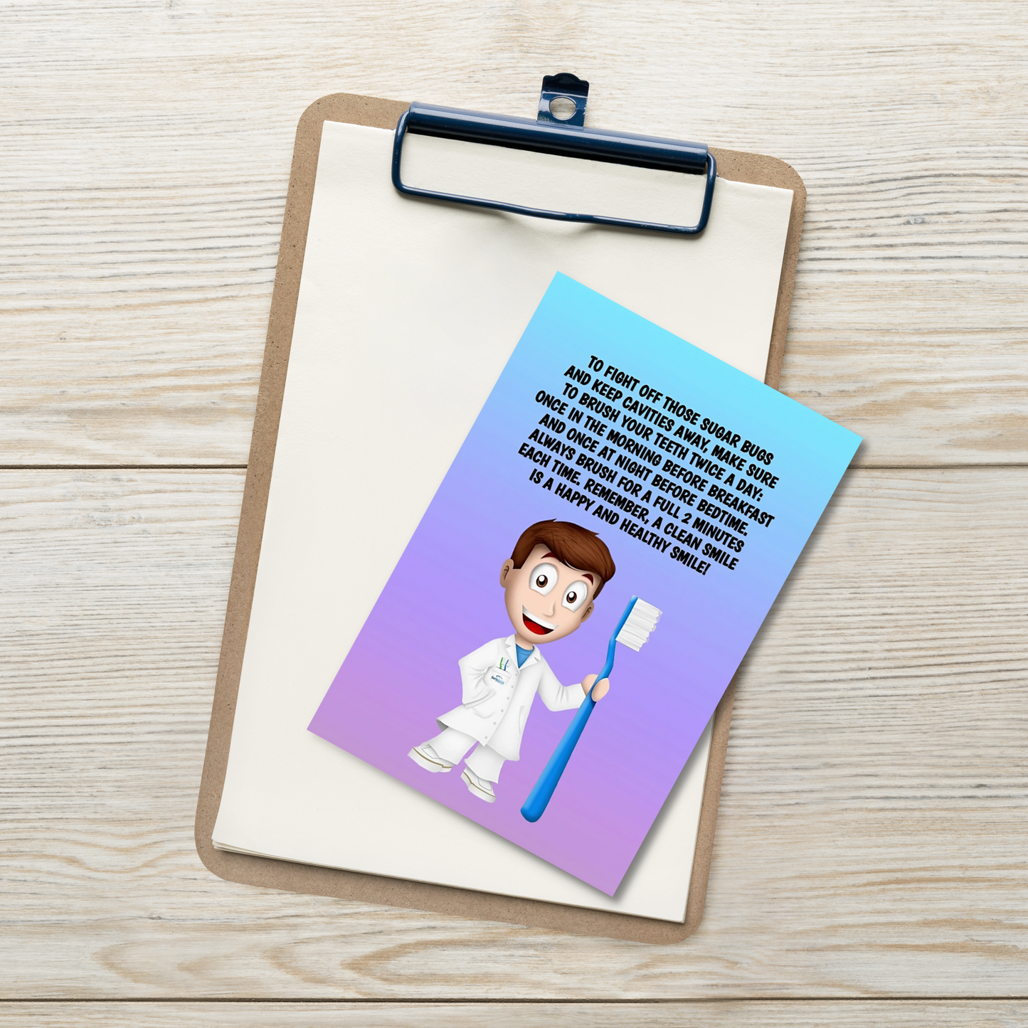 Oral Hygiene Cards- To Fight Off Those Sugar Bugs And Keep Cavities Away
