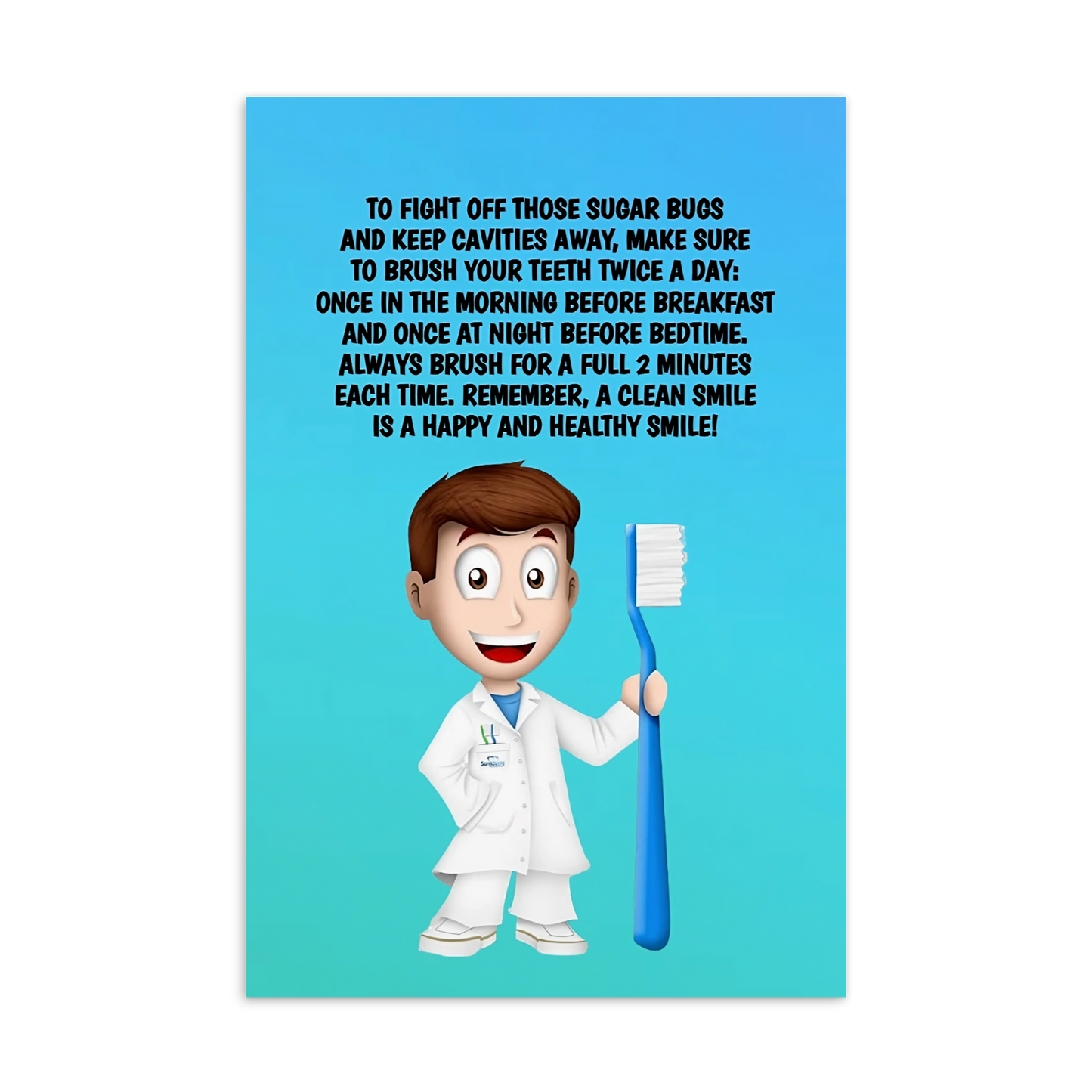 Oral Hygiene Cards- To Fight Off Those Sugar Bugs And Keep Cavities Away