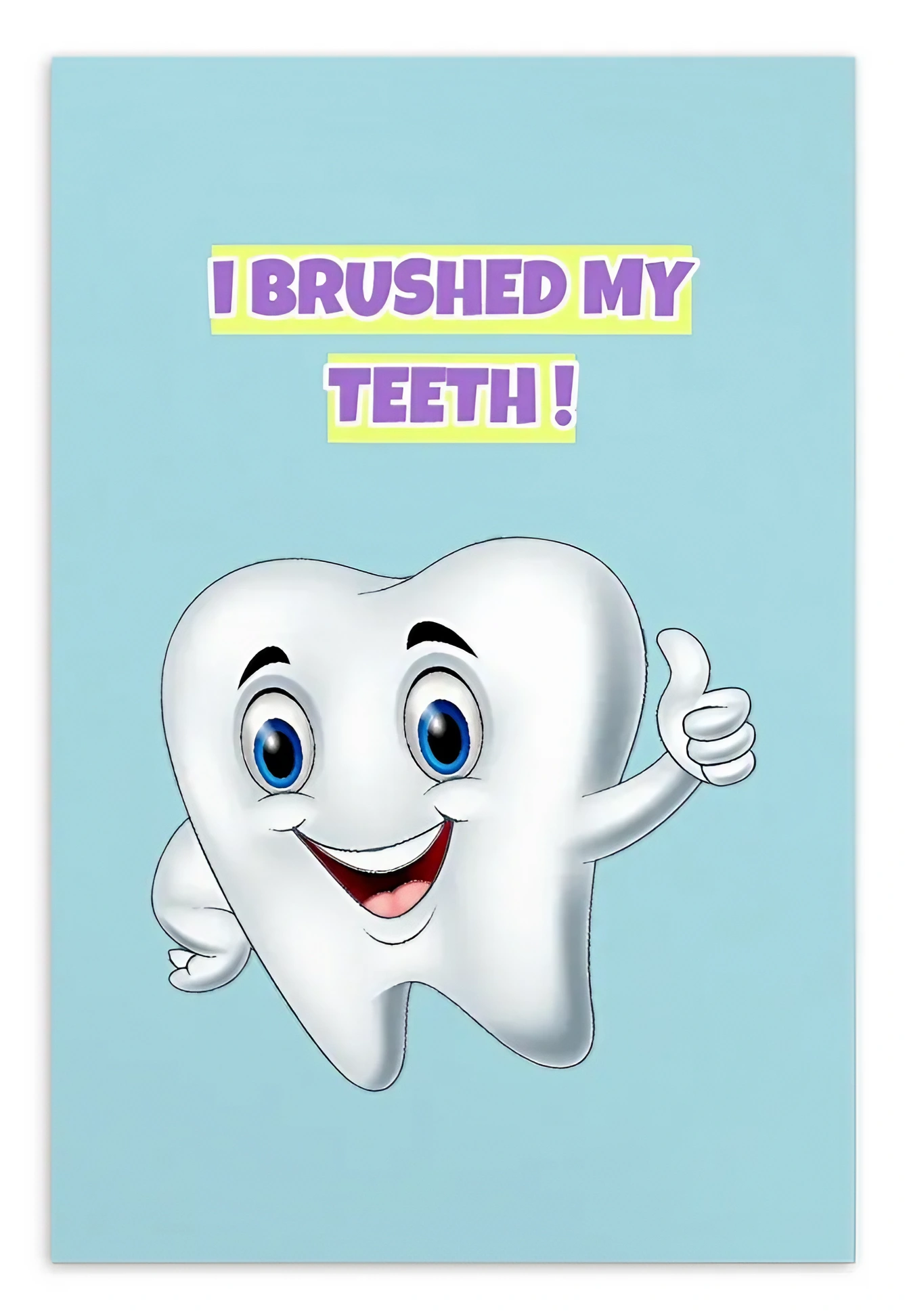 Dental Motivational & Reward Cards- I Brushed My Teeth!