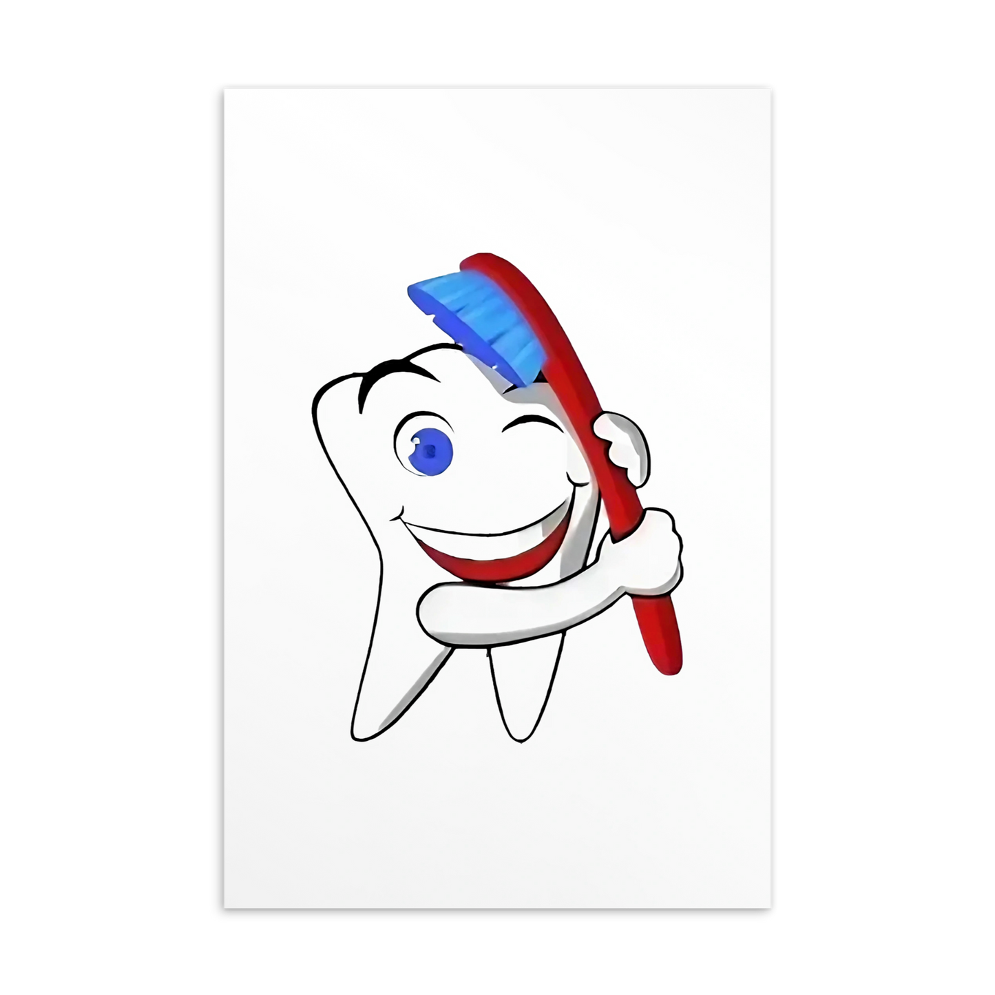 Dental Motivational & Reward Cards- Tooth Cleaning With A Toothbrush