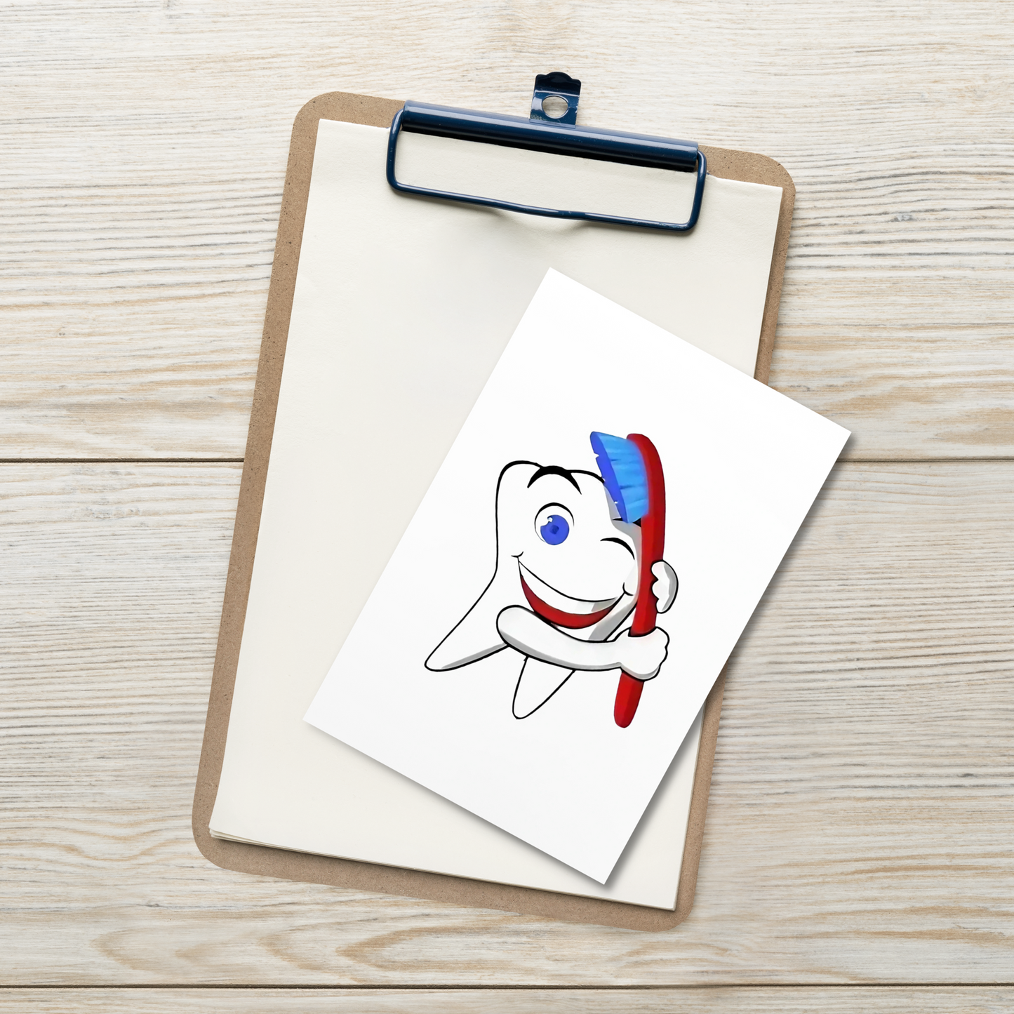 Dental Motivational & Reward Cards- Tooth Cleaning With A Toothbrush