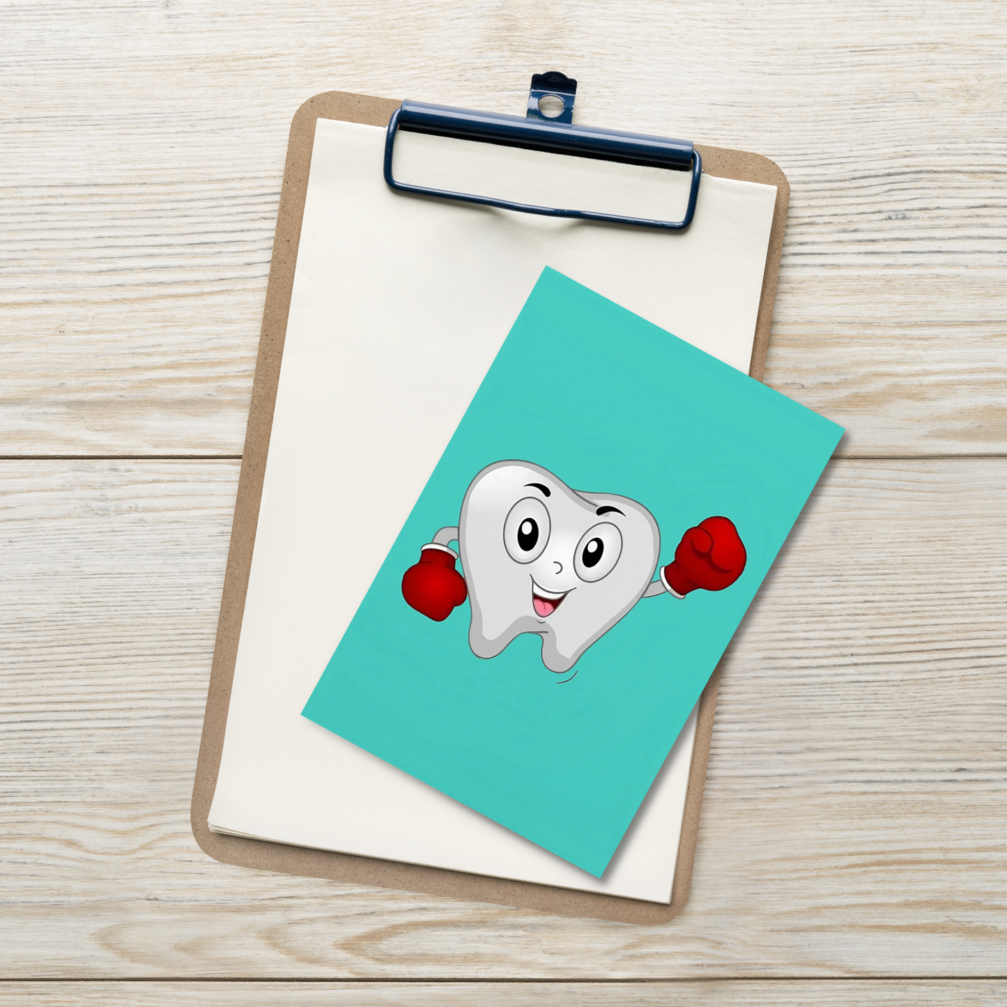Dental Motivational & Reward Cards- Tooth Wearing Gloves (Green Background)