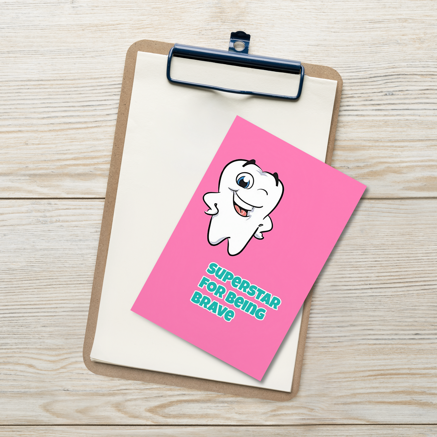 Dental Motivational & Reward Cards- Superstar For Being Brave