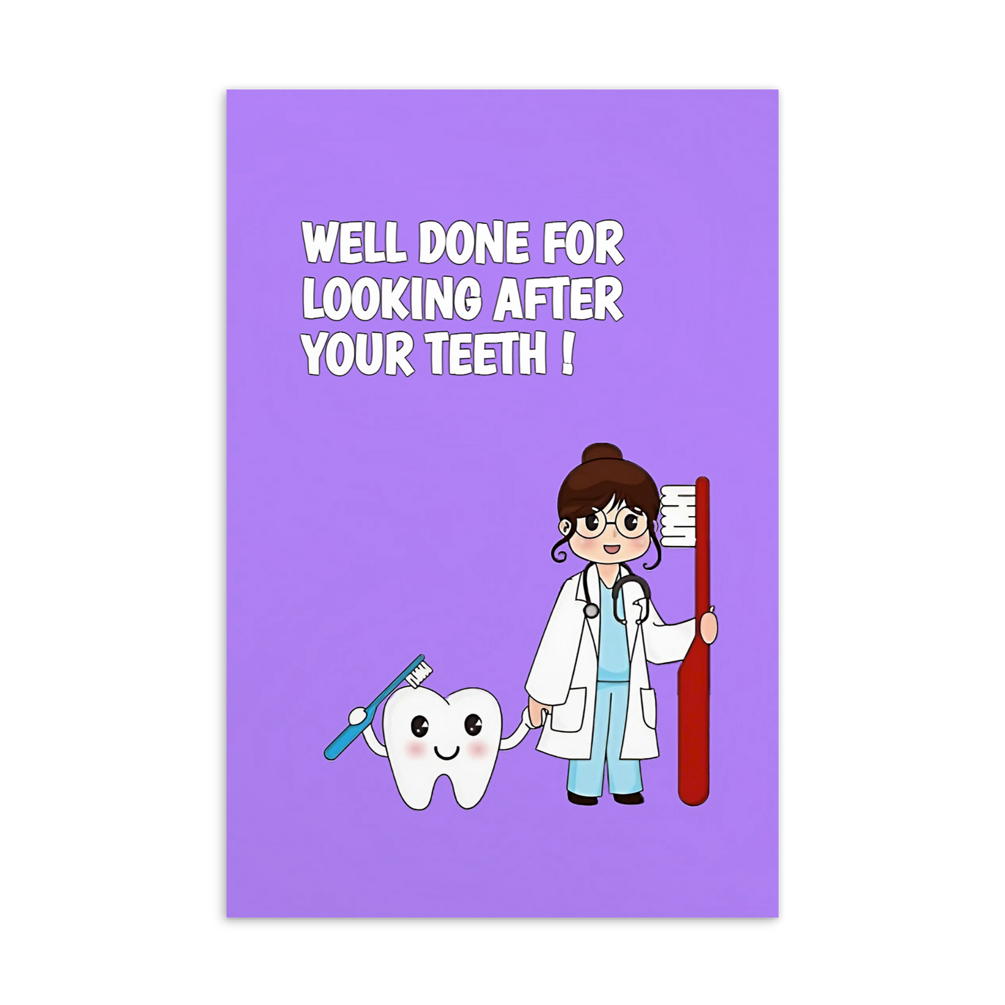 Dental Motivational & Reward Cards- Well Done For Looking After Your Teeth!