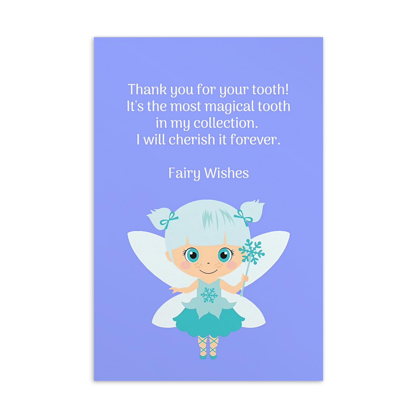 Tooth Fairy Thank You Cards- Thank You For Your Tooth! It's The Most Magical Tooth In My Collection