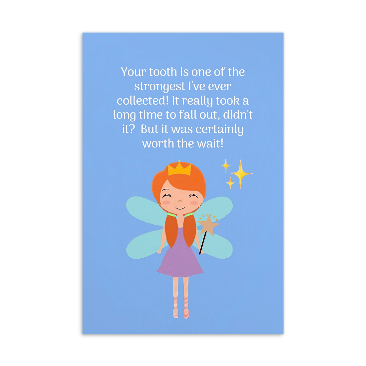 Tooth Fairy Thank You Cards- Your Tooth Is One Of The Strongest I've Ever Collected!