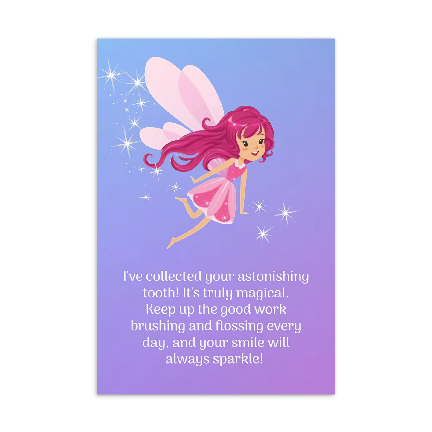 Tooth Fairy Thank You Cards- I've Collected Your Astonishing Tooth!