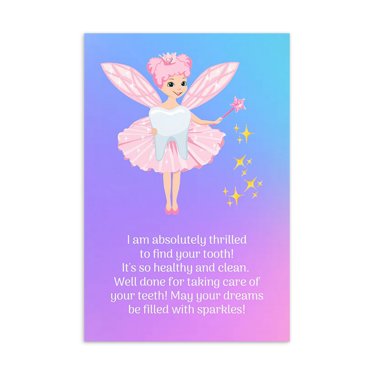 Tooth Fairy Thank You Cards- I Am Absolutely Thrilled To Find Your Tooth!
