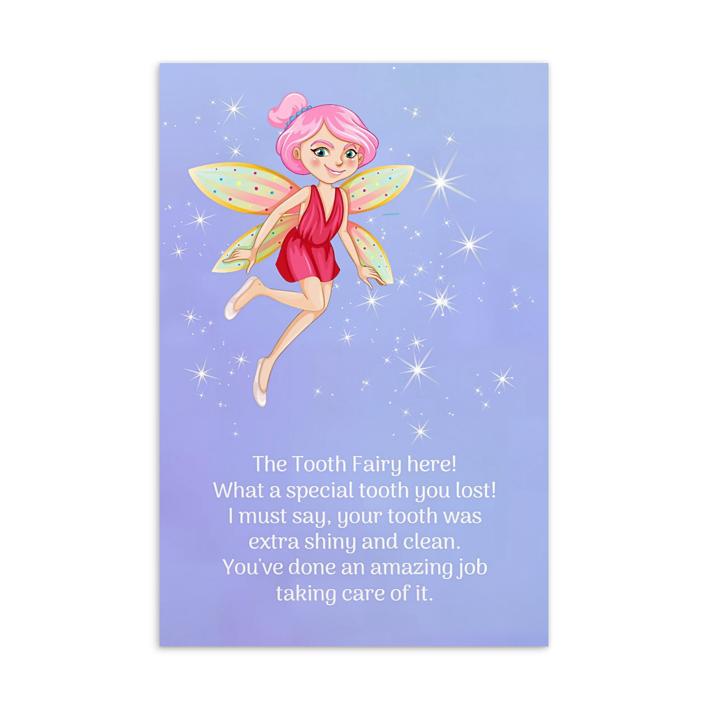 Tooth Fairy Thank You Cards- The Tooth Fairy Here!