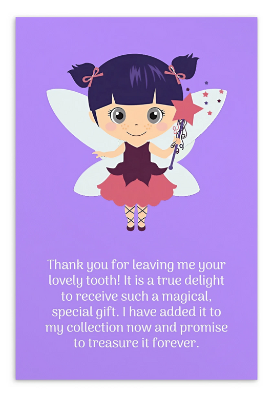 Tooth Fairy Thank You Cards- Thank You For Leaving Me Your Lovely Tooth!
