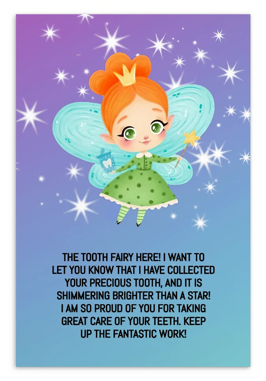 Tooth Fairy Thank You Cards- The Tooth Fairy Here!