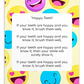 Toothbrushing Song Cards- Happy Teeth (To The Tune Of "If You're Happy And You Know It" Song)