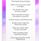 Toothbrushing Song Cards- The Tooth Fairy's Song
