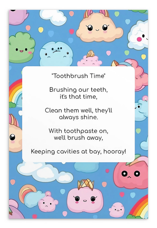 Toothbrushing Song Cards- Toothbrush Time