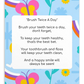 Toothbrushing Song Cards- Brush Twice A Day