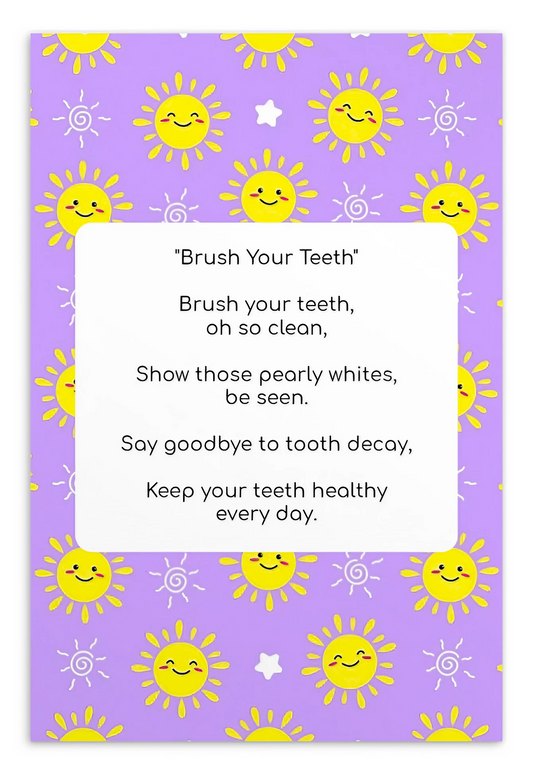 Toothbrushing Song Cards- Brush Your Teeth
