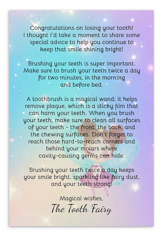 Tooth Fairy Surprise Message Cards- Lily Flutterby